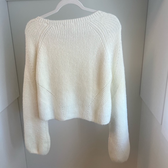 PURE COLLECTION SOFT PULLOVER CROPPED SWEATER - Picture 3 of 3